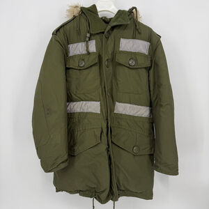 VTG PEERLESS GARMENTS Military Field Jacket Men Parka Olive Green size XS